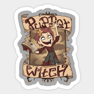 Puppet Witch Sticker